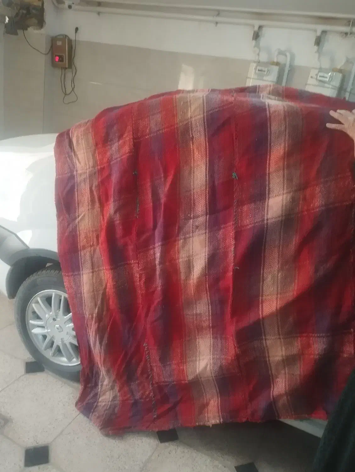 موج دست بافت سالم|گلیم، جاجیم، گبه|همدان, |دیوار