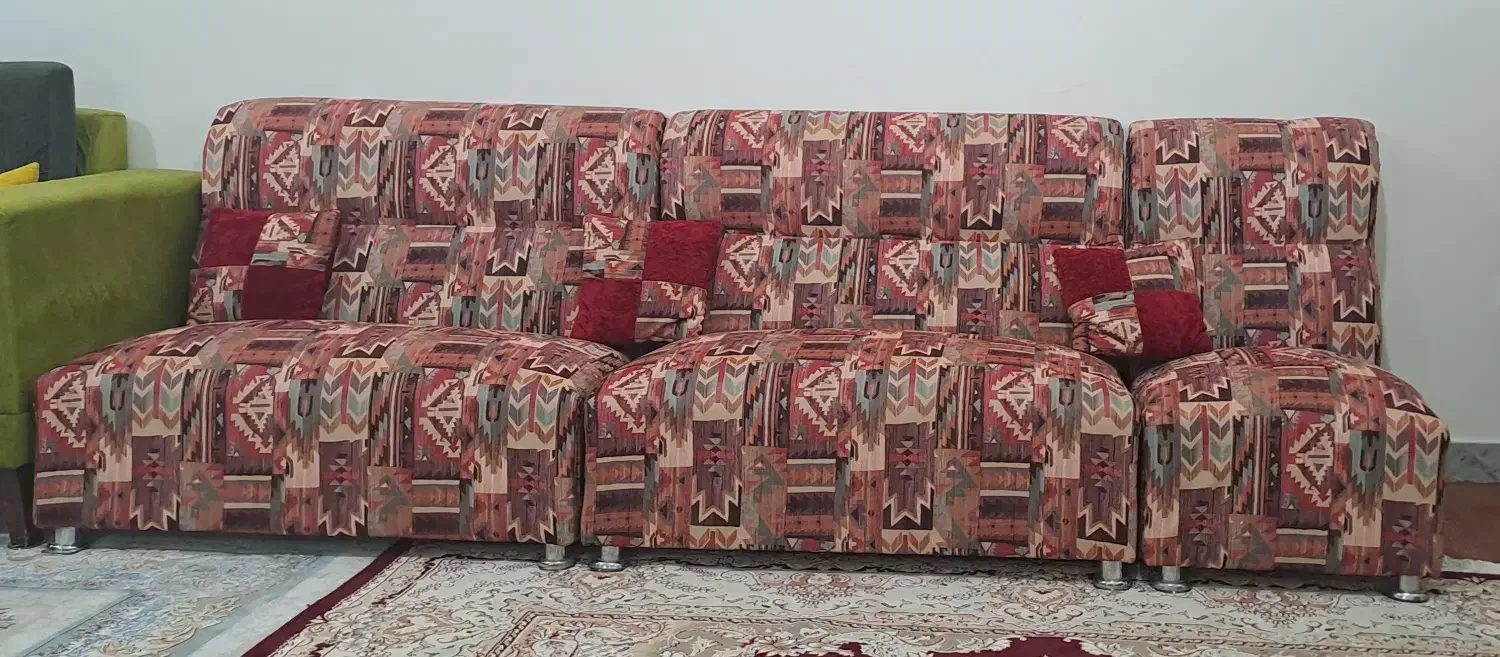 مبل ۷ نفره،طرح سنتی|مبلمان خانگی و میز عسلی|ساری, |دیوار