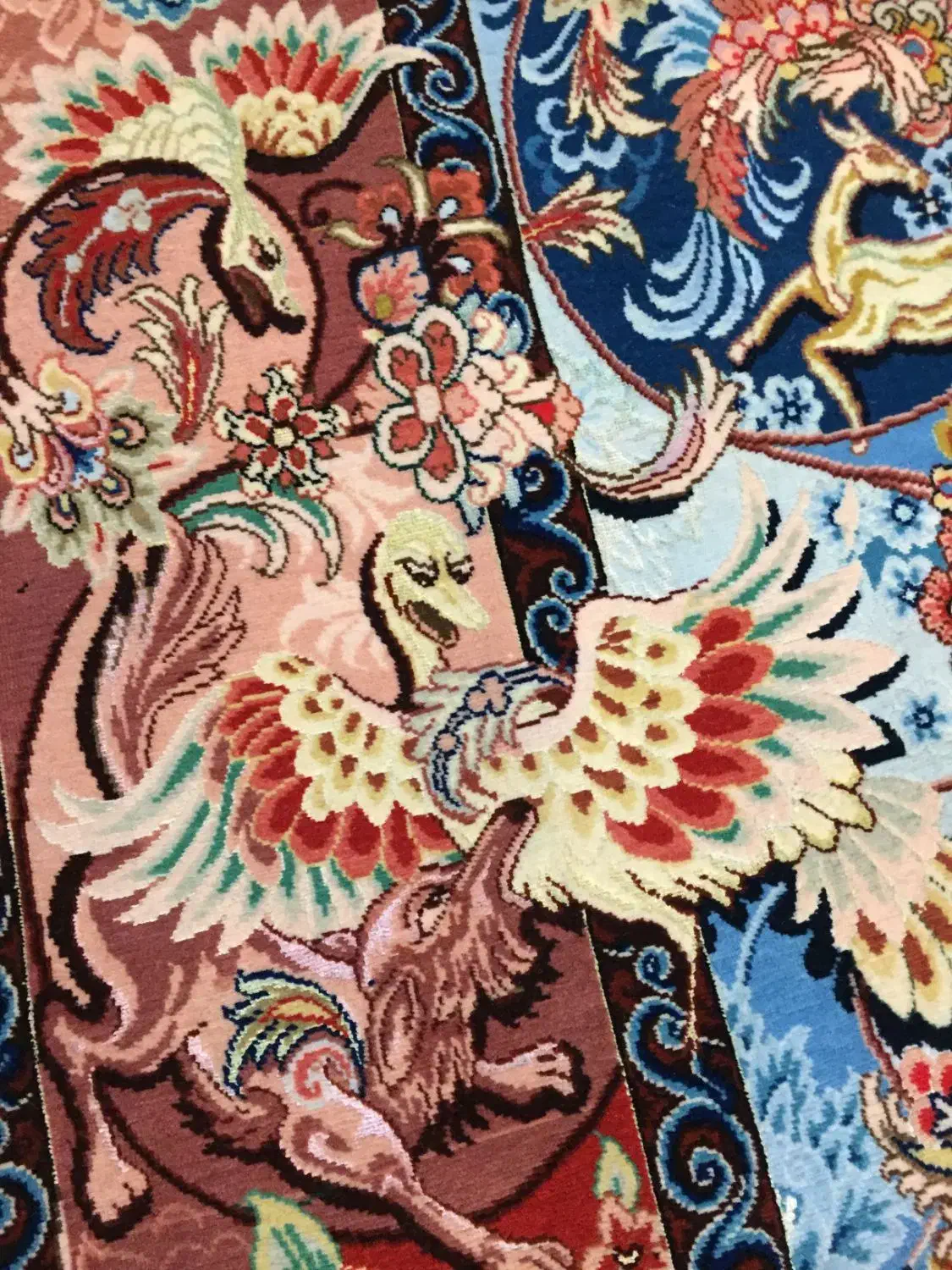 دو تخته فرش دستبافت چله ابریشم و تمام ابریشم|فرش|تهران, خانی آباد نو شمالی|دیوار