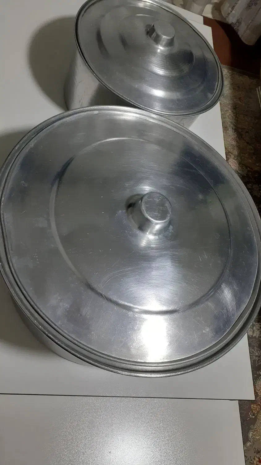 دوعدد قابلمه روحی بزرگ ۳۵نفره و ۲۰نفره|ظروف پختوپز|سنندج, |دیوار