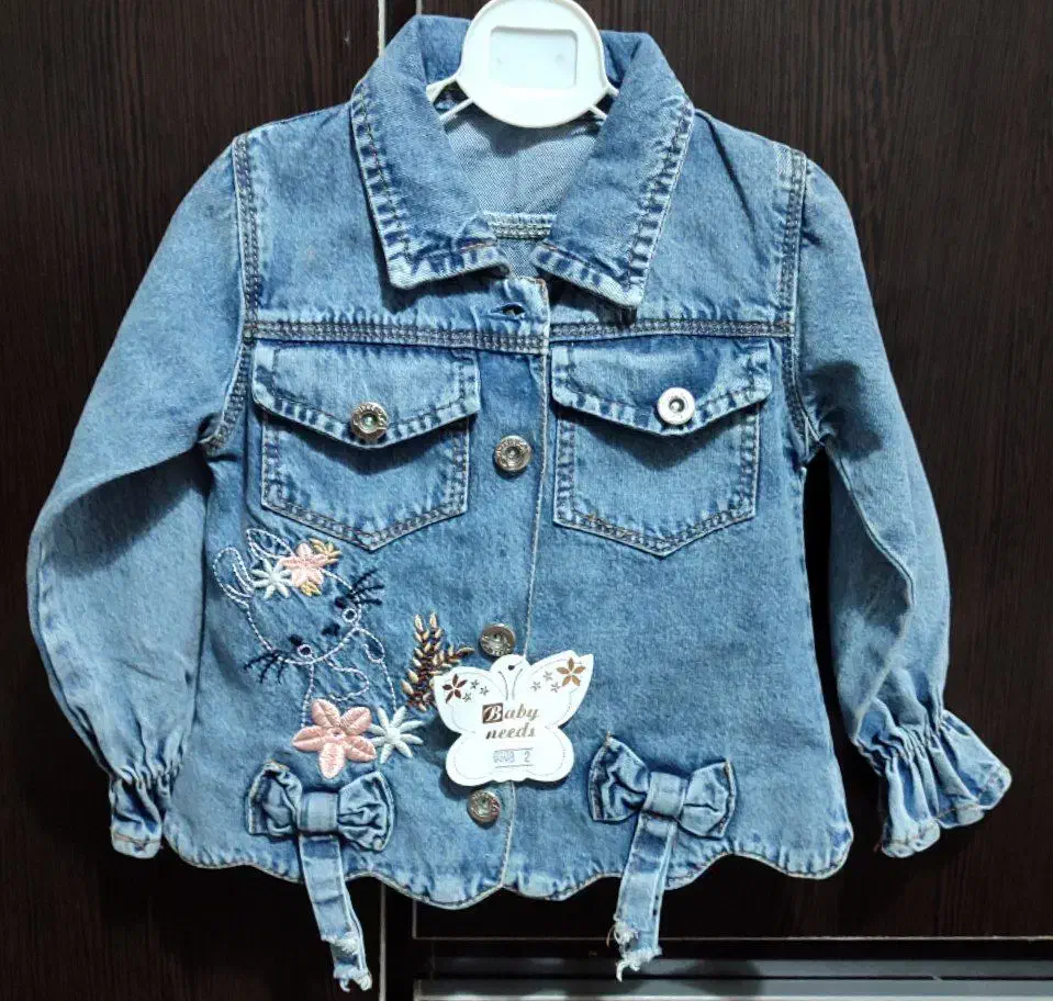 کت تک جین دخترانه سایز 2|کفش و لباس بچه|نهاوند, |دیوار