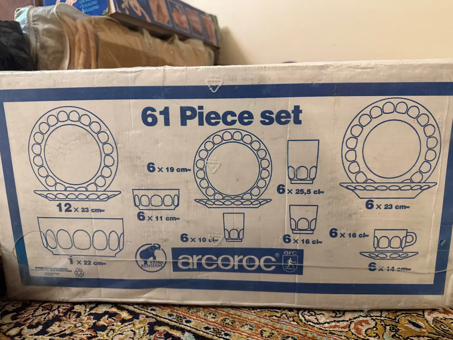 سرویس چینی شصتی یا عینکی ۶۱ پارچه|ظروف سرو و پذیرایی|تهران, نیلوفر|دیوار