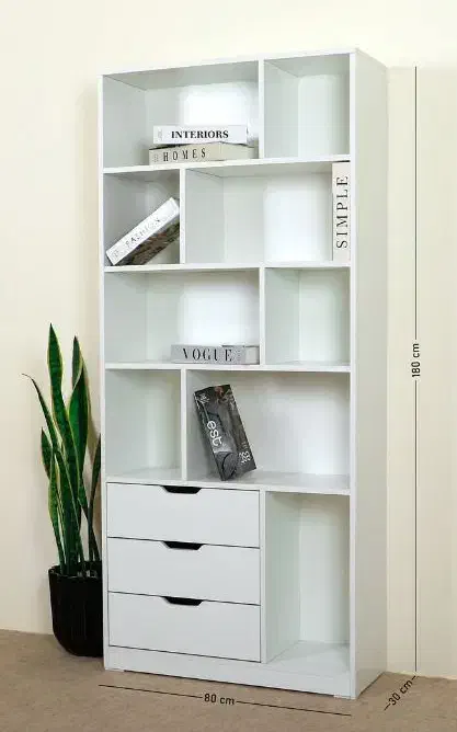 کتابخانه کشو دار تمام ام دی آف کورد چوب|کتابخانه، شلف، قفسه‌های دیواری|سنندج, |دیوار