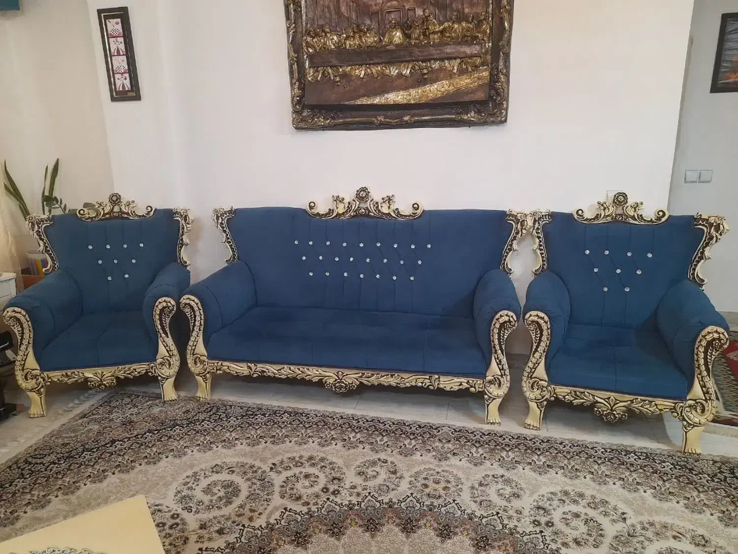 فروش مبل  همراه میز وسط وعسلی|مبلمان خانگی و میز عسلی|رودسر, |دیوار