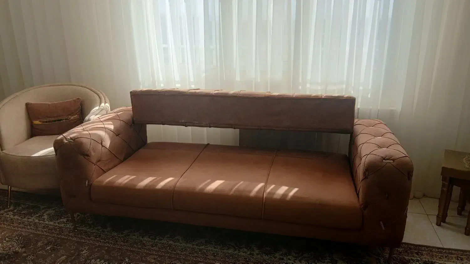 فروش مبل  ۸ نفره  تخت خواب شو  تمیز در حد نو|مبلمان خانگی و میز عسلی|تربتحیدریه, شهرک ولیعصر|دیوار