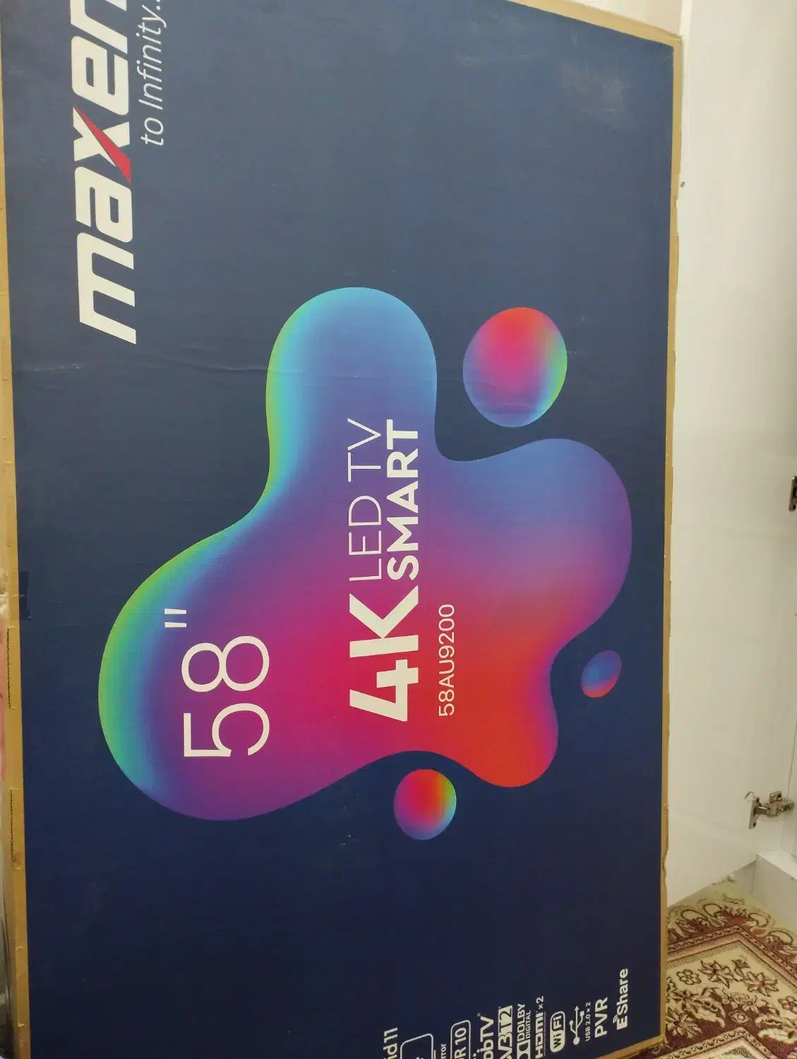 تلویزیون ۵۸ مکسن در حد نو|تلویزیون و پروژکتور|مشهد, جانباز|دیوار