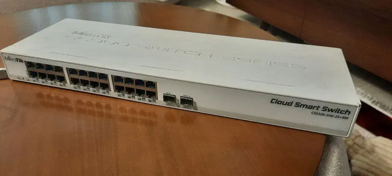 سوییچ میکروتیک CSS326-24G-2S+RM + کابل فیبر نوری|مودم و تجهیزات شبکه|تهران, درب دوم|دیوار