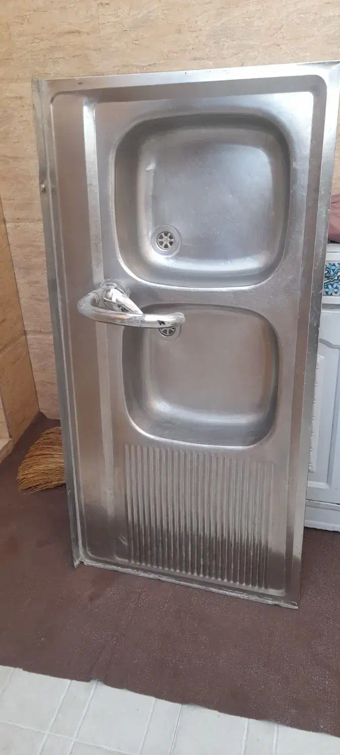 سینک دو لگن|آبچکان و نظمدهنده ظروف|قم, علی آباد سعدگان|دیوار