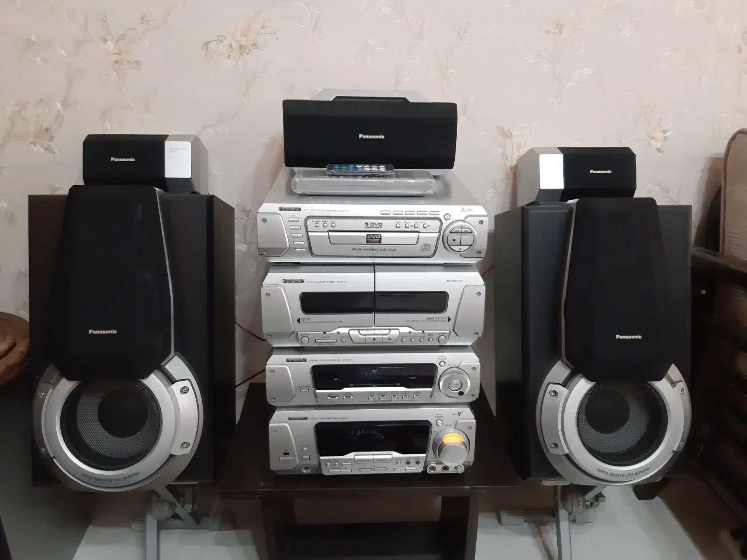 ظبط خانگی پاناسونیک بلوتوثی ۵ دیسک|سیستم صوتی خانگی|همدان, |دیوار