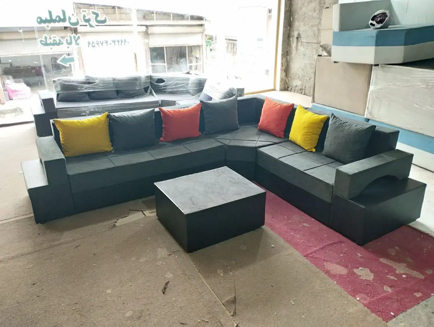 مبل هفت نفره ال دسته دوبل|مبلمان خانگی و میز عسلی|چهاردانگه (تهران), |دیوار