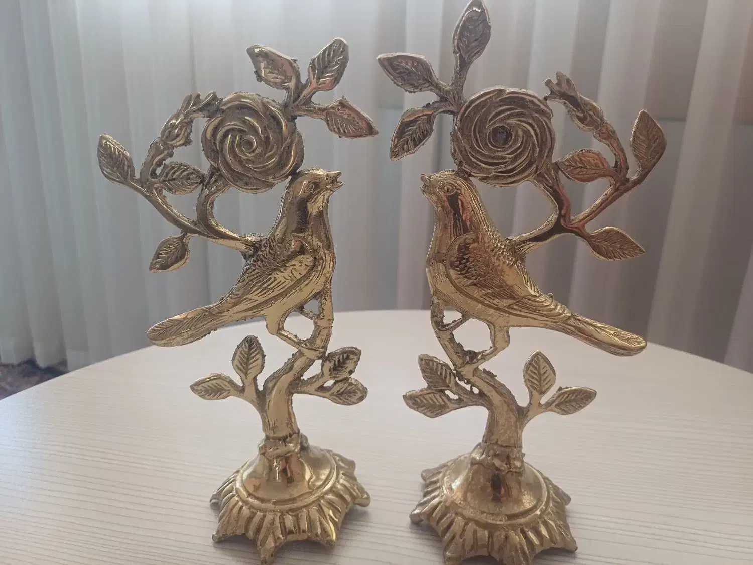 مجسمه برنز طرح گل و بلبل|مجسمه، تندیس، ماکت|دورود, |دیوار