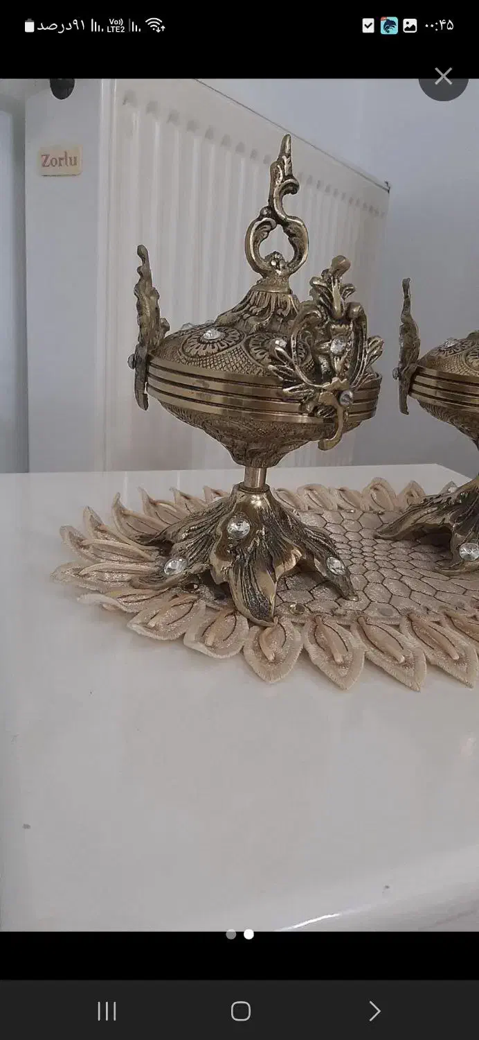 قندان برنز|ظروف سرو و پذیرایی|نظرآباد, نظرآباد|دیوار