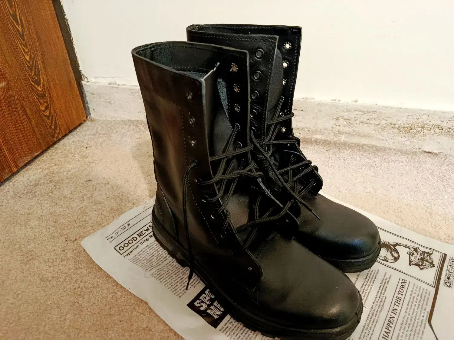 بوت (پوتین) مردانه چرمی ساق بلند|کیف، کفش، کمربند|سنندج, |دیوار