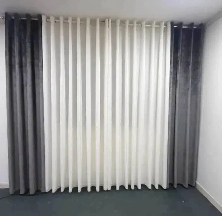 پرده حریر و آستر و والن مخمل پایین ترین قیمت...|پرده، رانر، رومیزی|بندر دیر, |دیوار