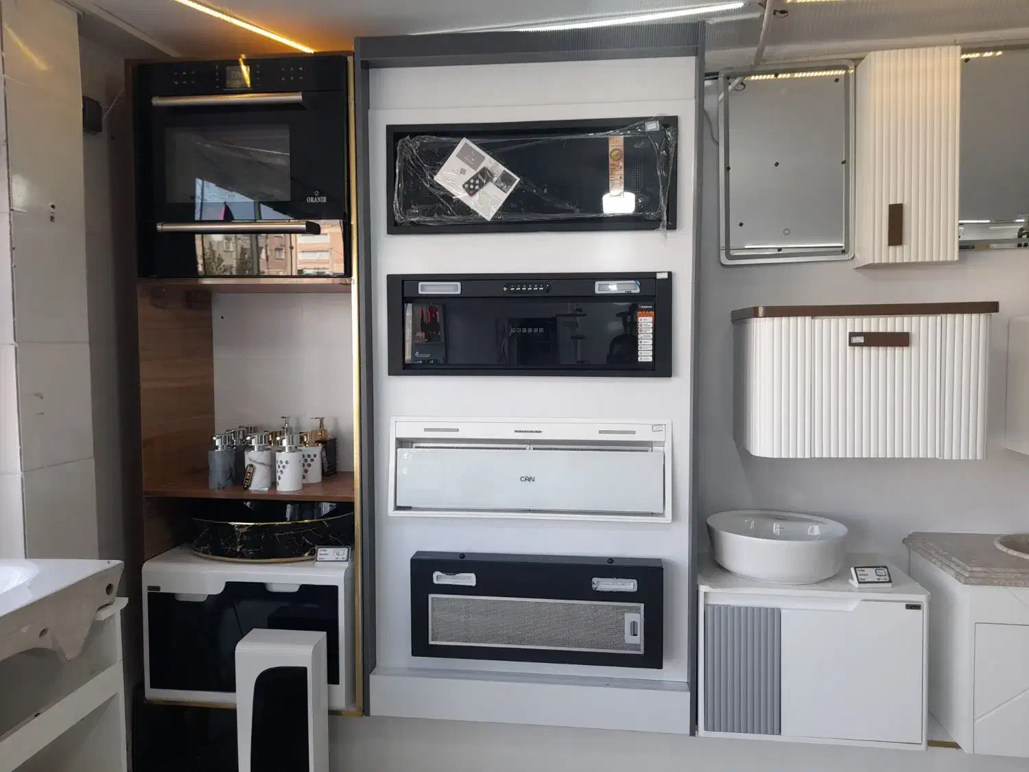 روشویی های دیواری همراه اینه باکس|لوازم سرویس بهداشتی|سنندج, |دیوار