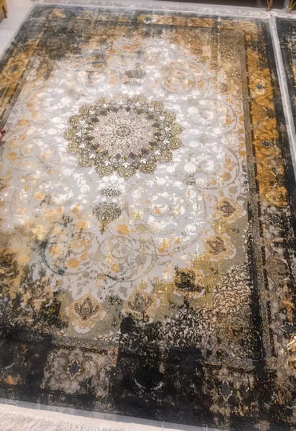 ۲ تخته فرش ۱،۵۰۰ شانه ،تراکم ۴،۵۰۰|فرش|کرمانشاه, |دیوار