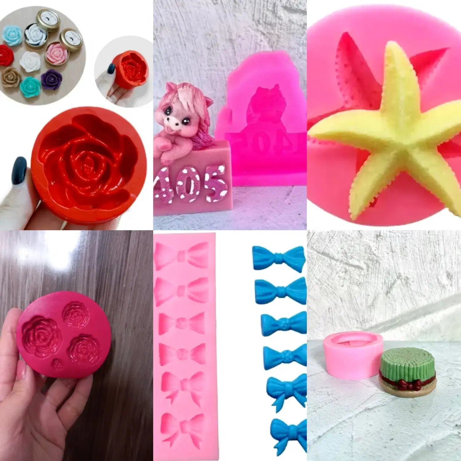 انواع قالب سیلیکونی شمع،رزین،سنگ مصنوعی نو|صنایع دستی و سایر لوازم تزئینی|فولادشهر, فولادشهر|دیوار