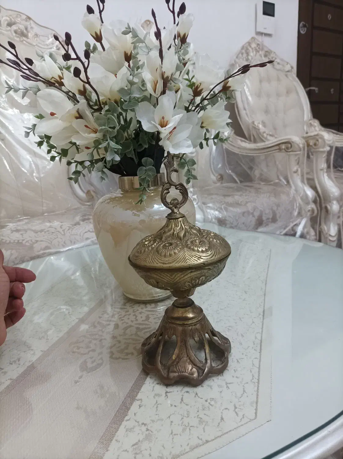 قندان برنجی|صنایع دستی و سایر لوازم تزئینی|تهران, شهرک رضویه|دیوار