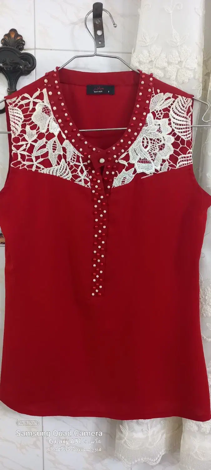 شومیز قرمز خوشرنگ|لباس|گرگان, |دیوار