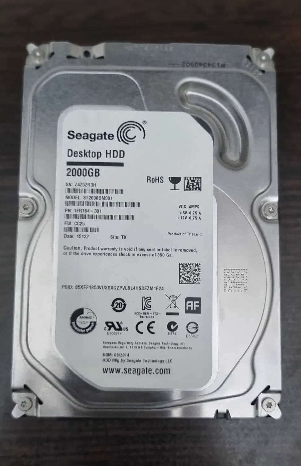 هارد اینترنال ۳.۵ اینچی ۲ ترابایت H.D.D مدلseagate|قطعات و لوازم جانبی رایانه|تهران, سعادت‌آباد|دیوار