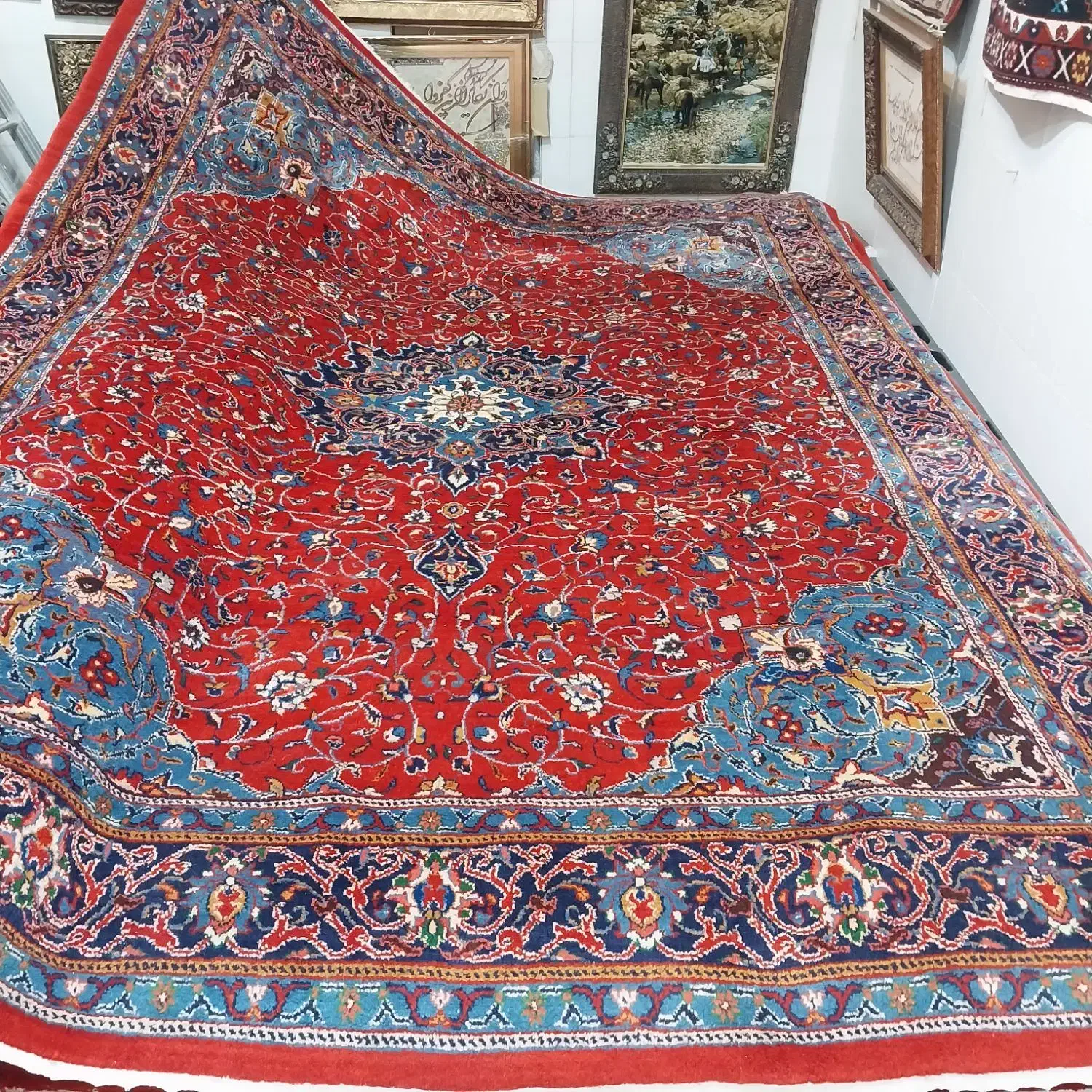 ۳تخته فرش دستباف ۱۲متری اراک|فرش|دورود, |دیوار