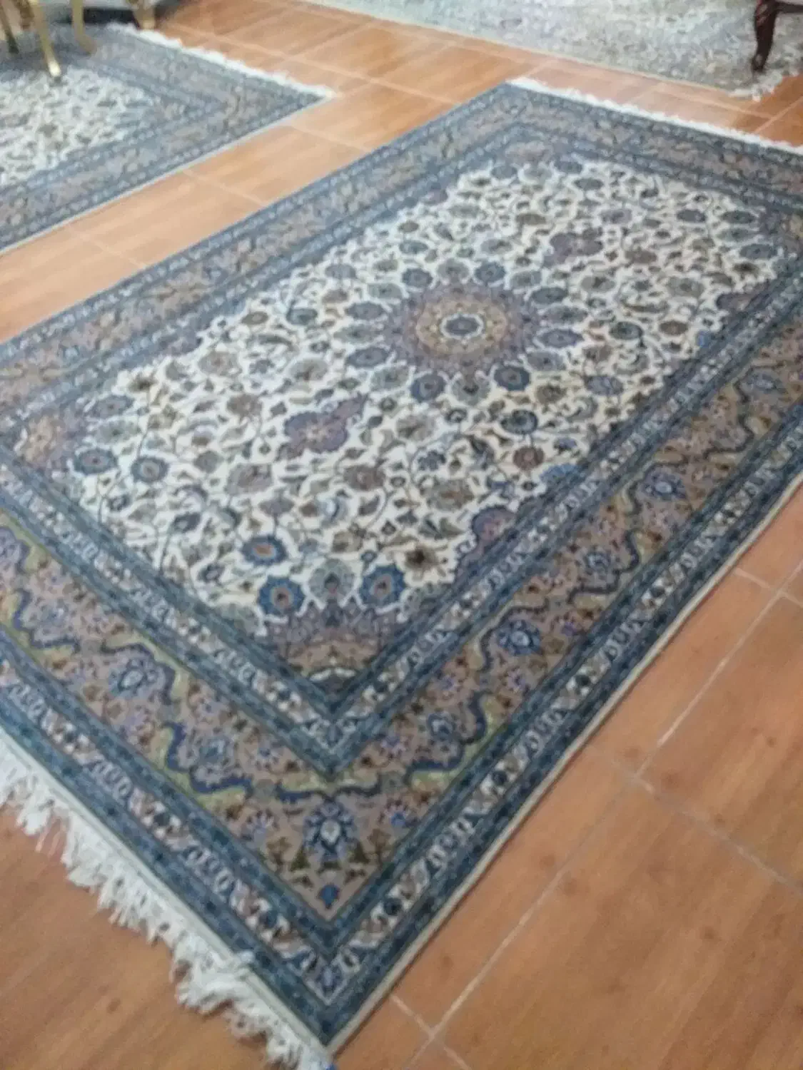 فروش فرش جفت ۶ متری کاشمر|فرش|میانه, |دیوار