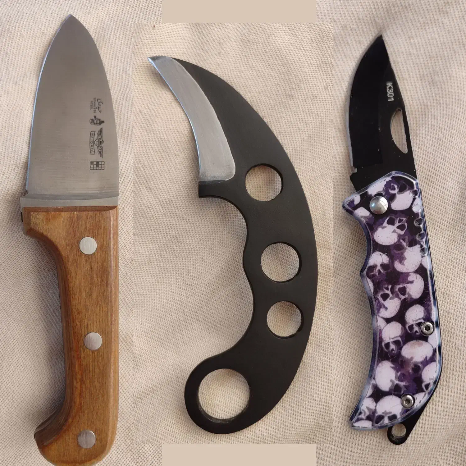 فروش فوری ۳ عدد چاقو|کلکسیون و سرگرمی|خمینی‌شهر, |دیوار