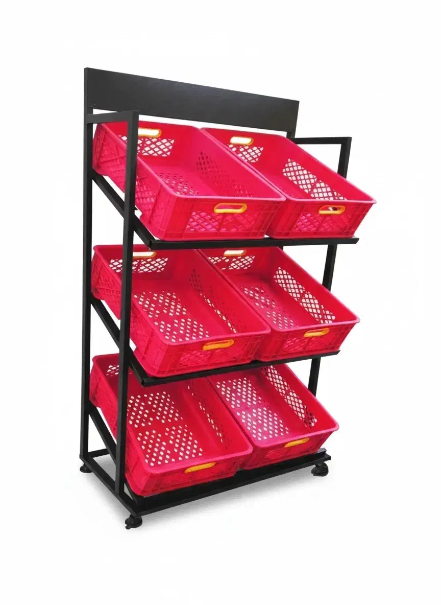 استند میوه 3 طبقه جعبه پلاستیک|فروشگاه و مغازه|گرگان, |دیوار