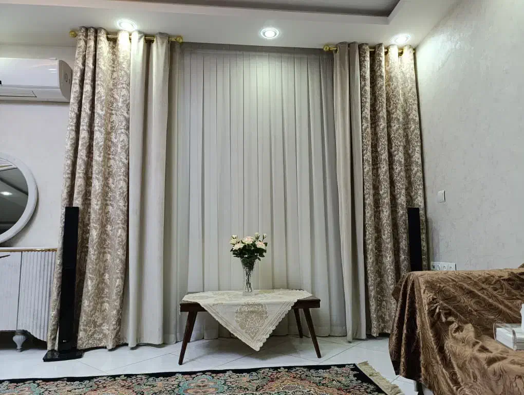 پرده سالن|پرده، رانر، رومیزی|شیراز, شهرک ولیعصر|دیوار