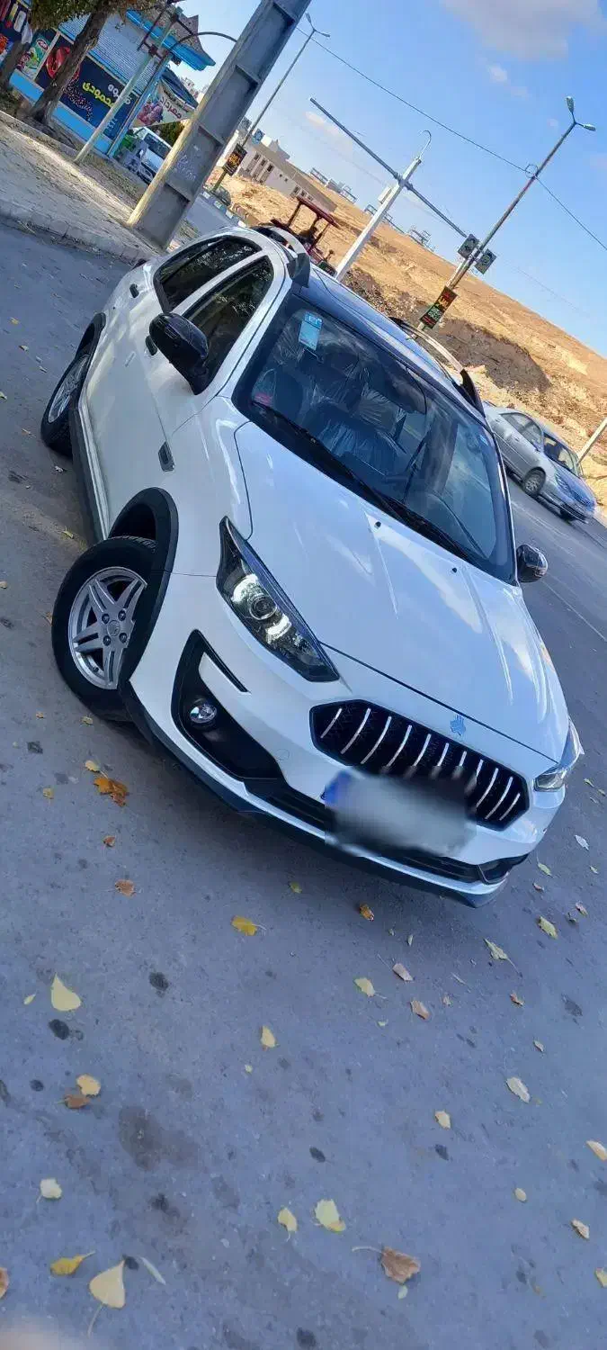 فروش اطلس سفید مشگی سانروف دار|خودرو سواری و وانت|نورآباد, |دیوار