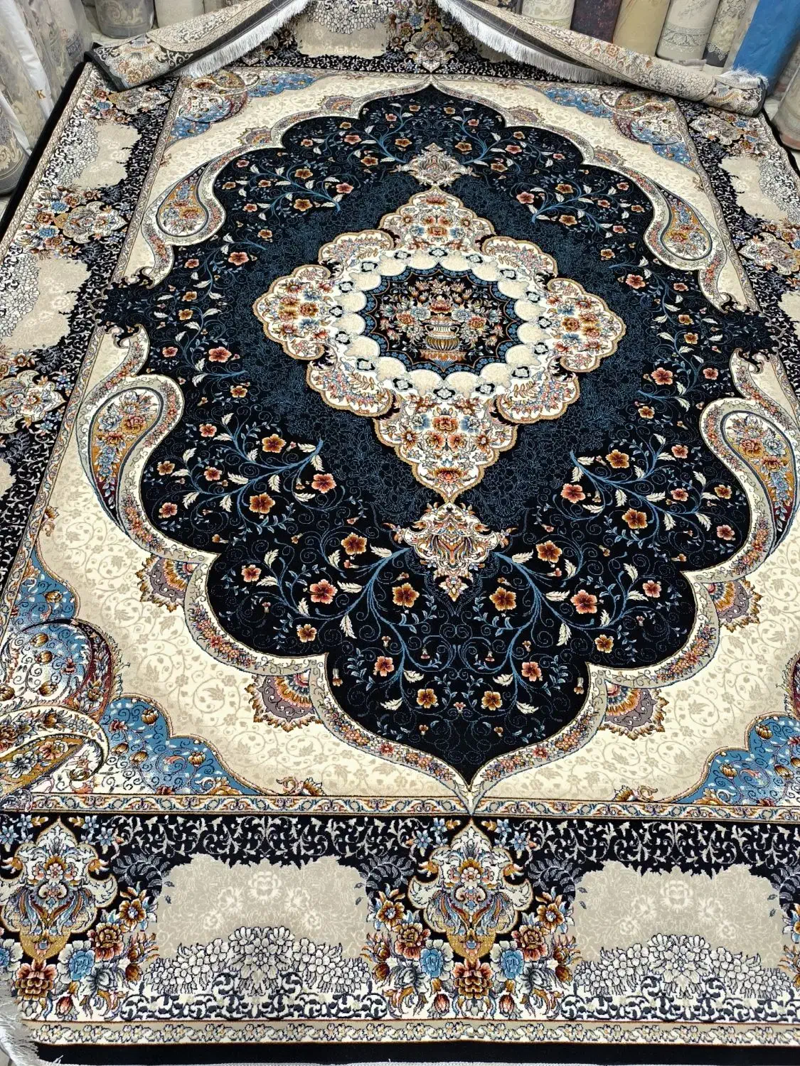 فرش سوگند دوتخته 12متری نو|فرش|قم, نیروگاه|دیوار