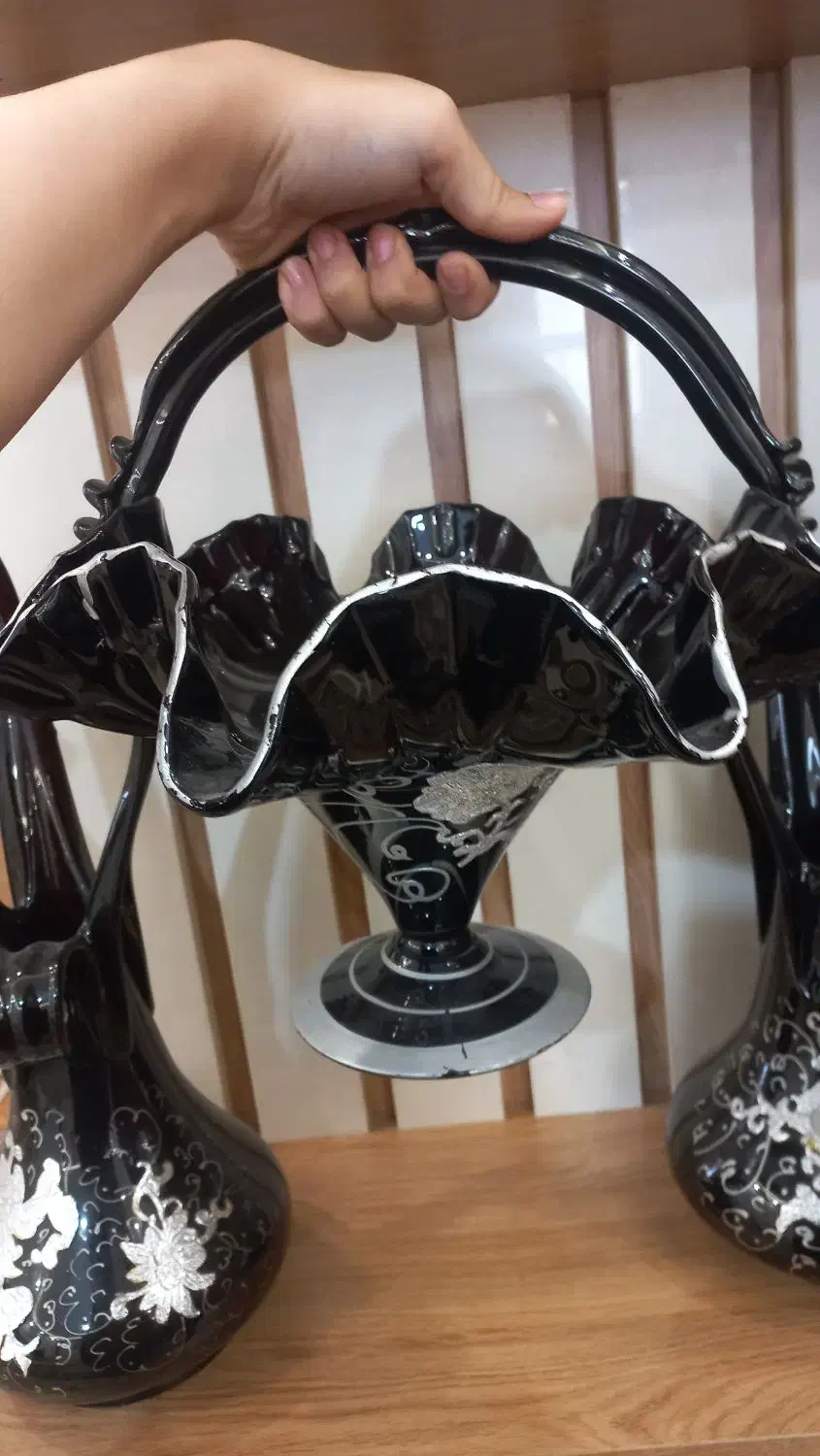 ست جا میوه ای و گلدان|ظروف سرو و پذیرایی|نیشابور, شهرک ولیعصر|دیوار