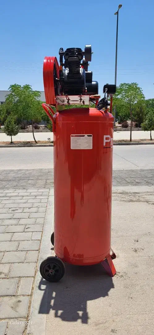 پمپ باد کمپرسور ۲۵۰لیتری ۲سیلندر خورجینی (گارانتی)|ابزارآلات|شهرکرد, |دیوار