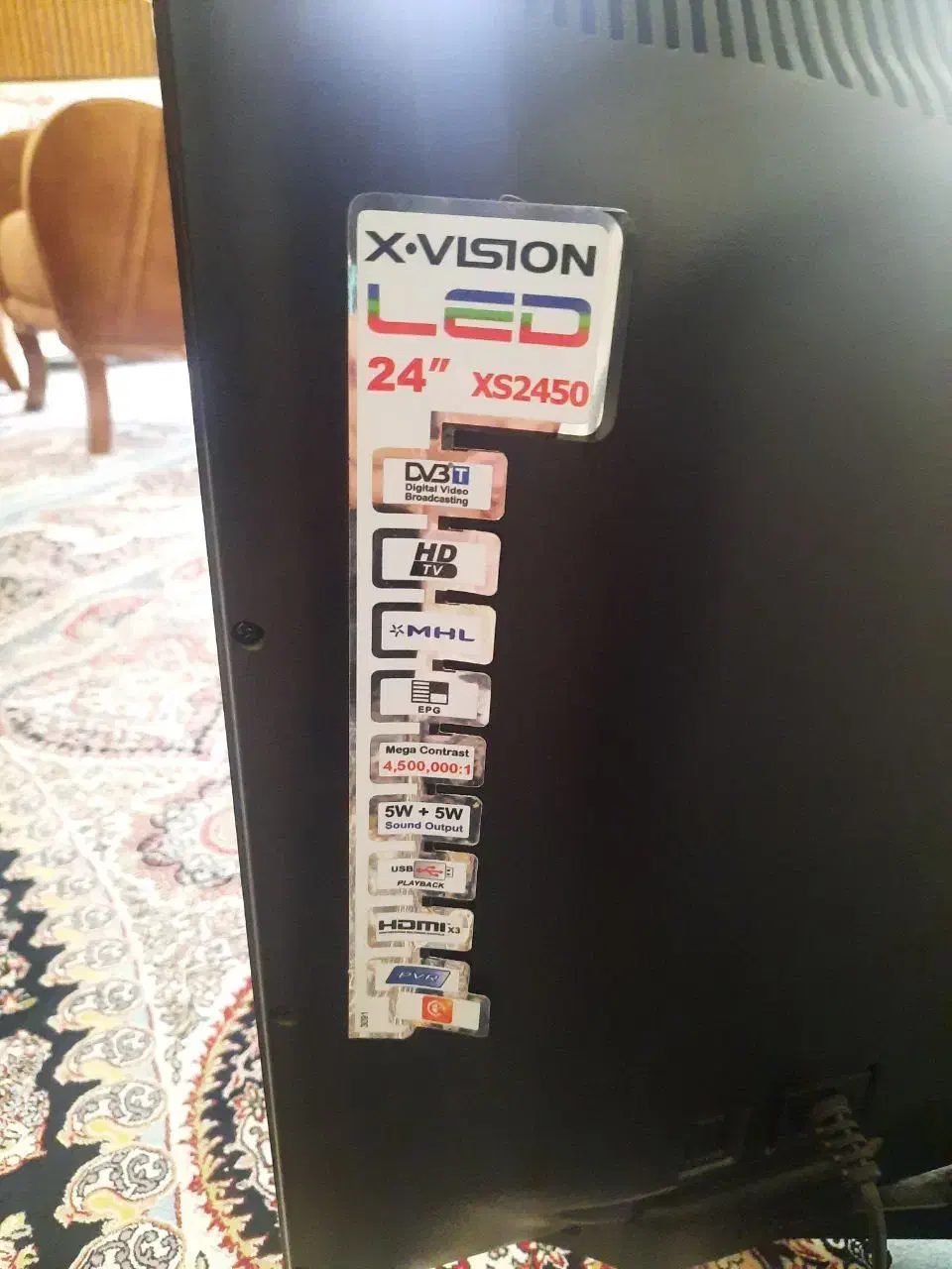 تلویزیون و مانیتور ال ای دی  ایکس ویژن 24 اینچ|تلویزیون و پروژکتور|ساوه, |دیوار