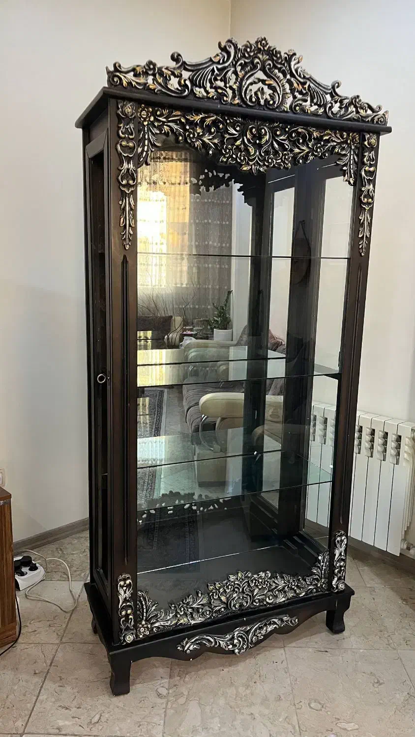 بوفه آنتیک چوبی|بوفه، ویترین، کنسول|تهران, باغ فیض|دیوار