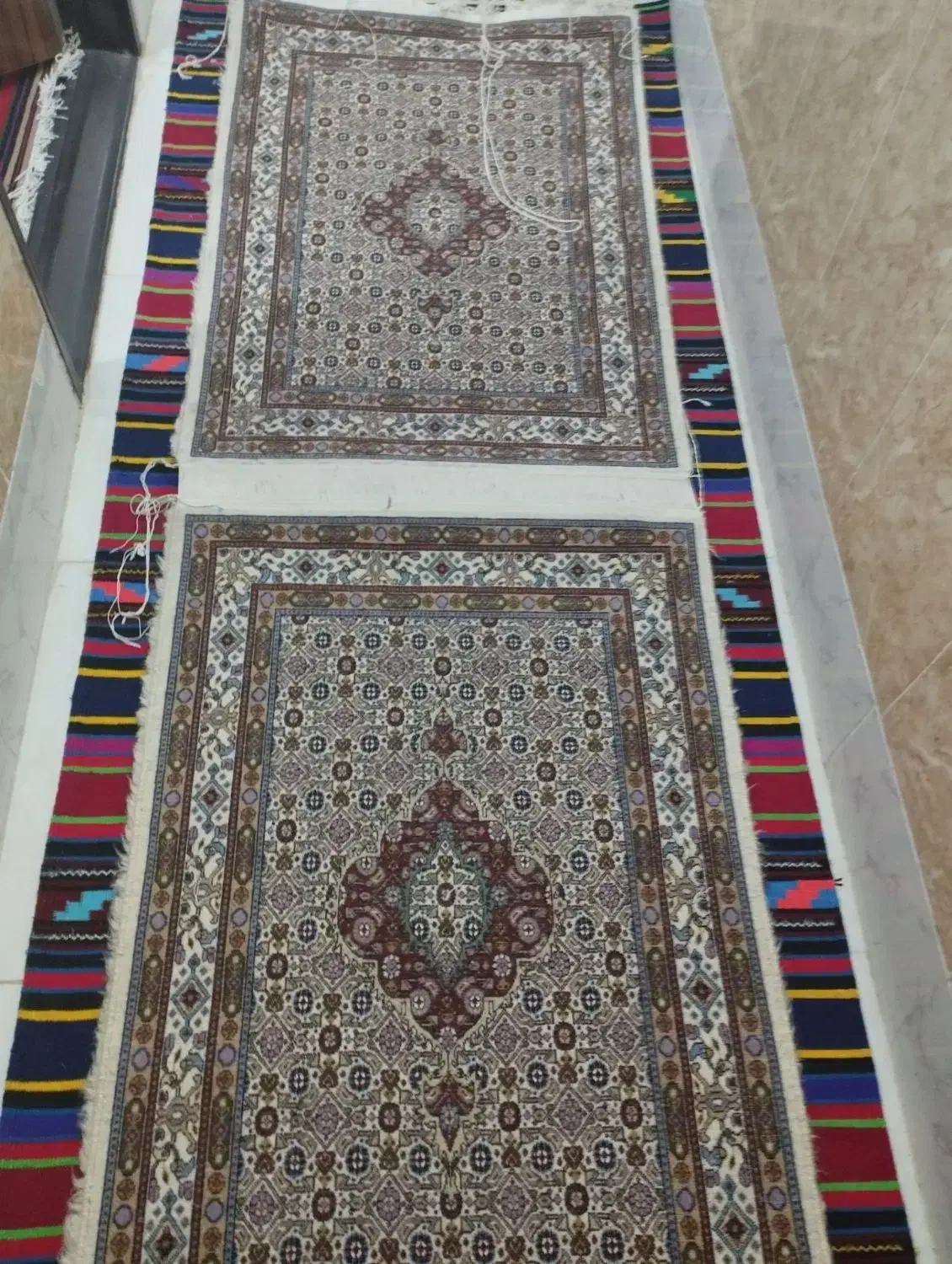 قالیچه دست باف 80 در 120|فرش|بیرجند, |دیوار