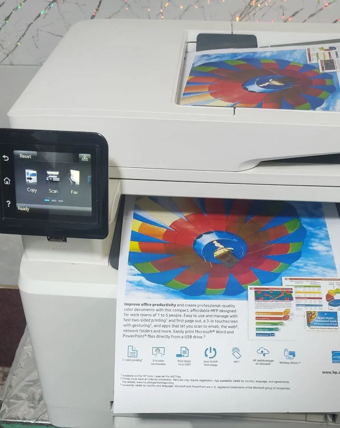 پرینتر لیزری رنگی 277n|پرینتر، اسکنر، کپی، فکس|هریس, |دیوار