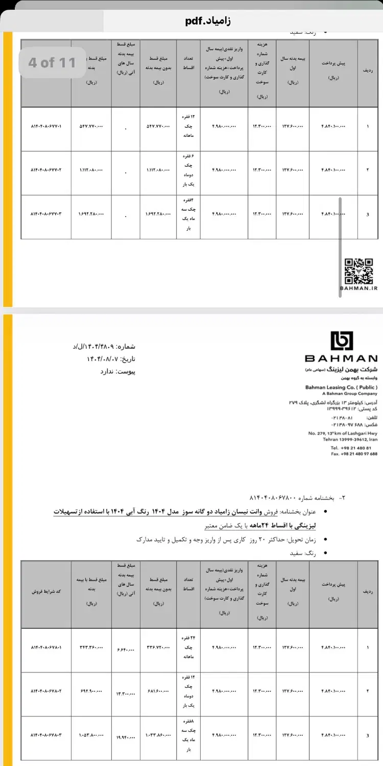 فروش فوری نقدواقساط وانت زامیاد دربهمن موتور توکلی|خودرو سواری و وانت|یزد, |دیوار