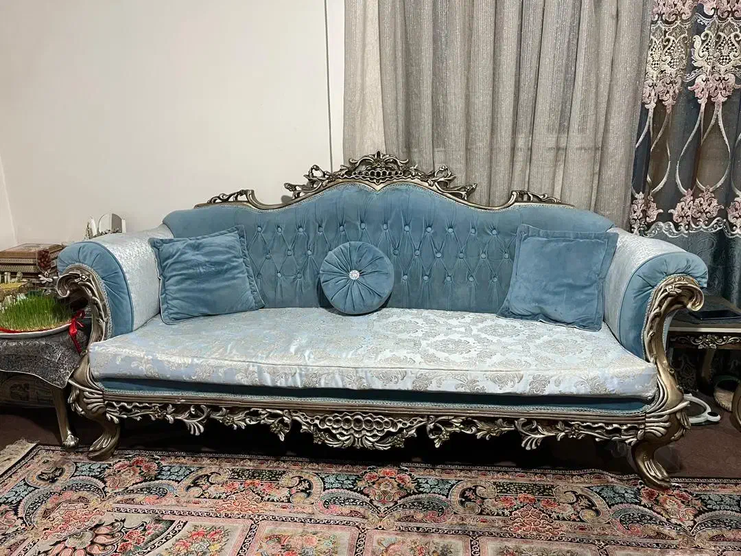 مبل 8 نفره زیبا و با کیفیت|مبلمان خانگی و میز عسلی|رشت, استادسرا|دیوار