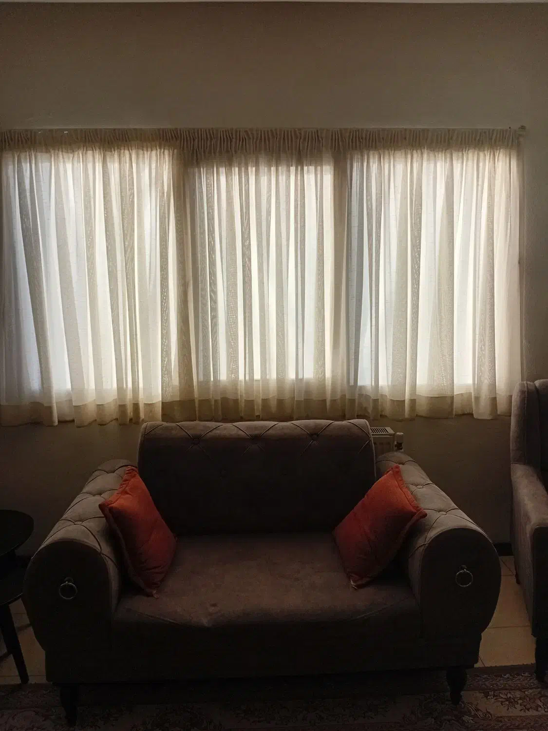 پرده کتان شاین دار سالم|پرده، رانر، رومیزی|پردیس, فاز ۳|دیوار