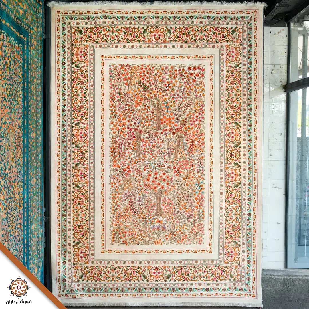 فرش گلشن طرح تنوع هزار جزیره کلکسیون۱۲۰۰شانه قاجار|فرش|شیراز, فرگاز|دیوار