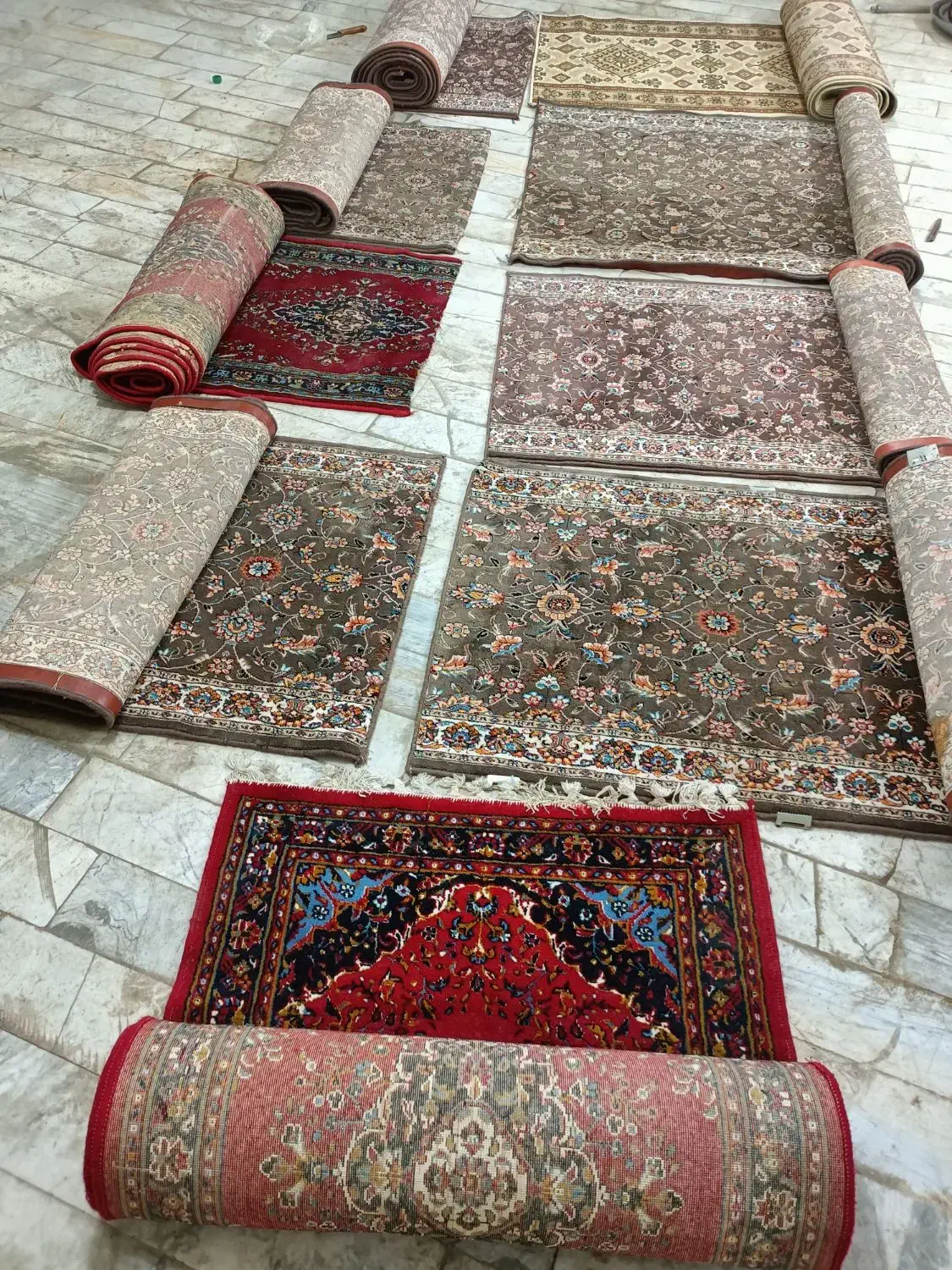 فرش پله وکنار فرش|فرش|خمین, |دیوار