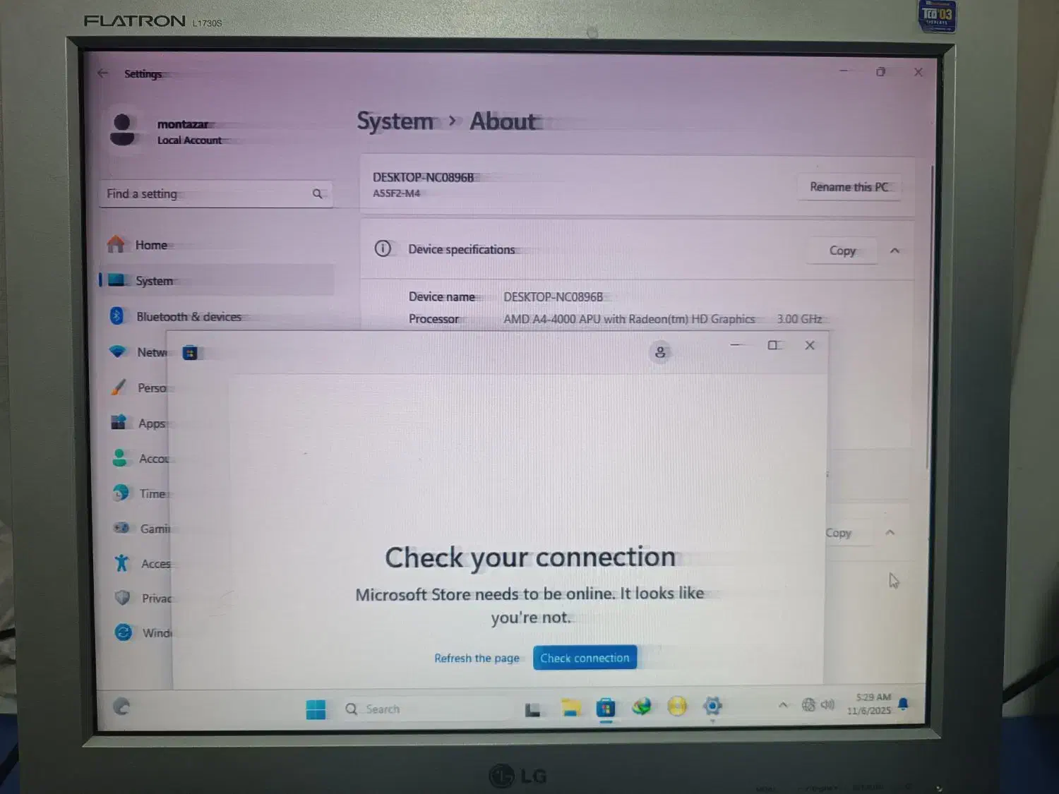 سیستم به روز ویندوز ۱۱|رایانه رومیزی|گرگان, |دیوار