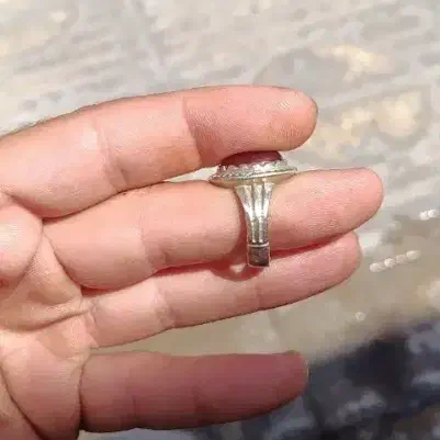 انگشتر عقیق یمن اصل رگه دار|جواهرات|سراب, |دیوار