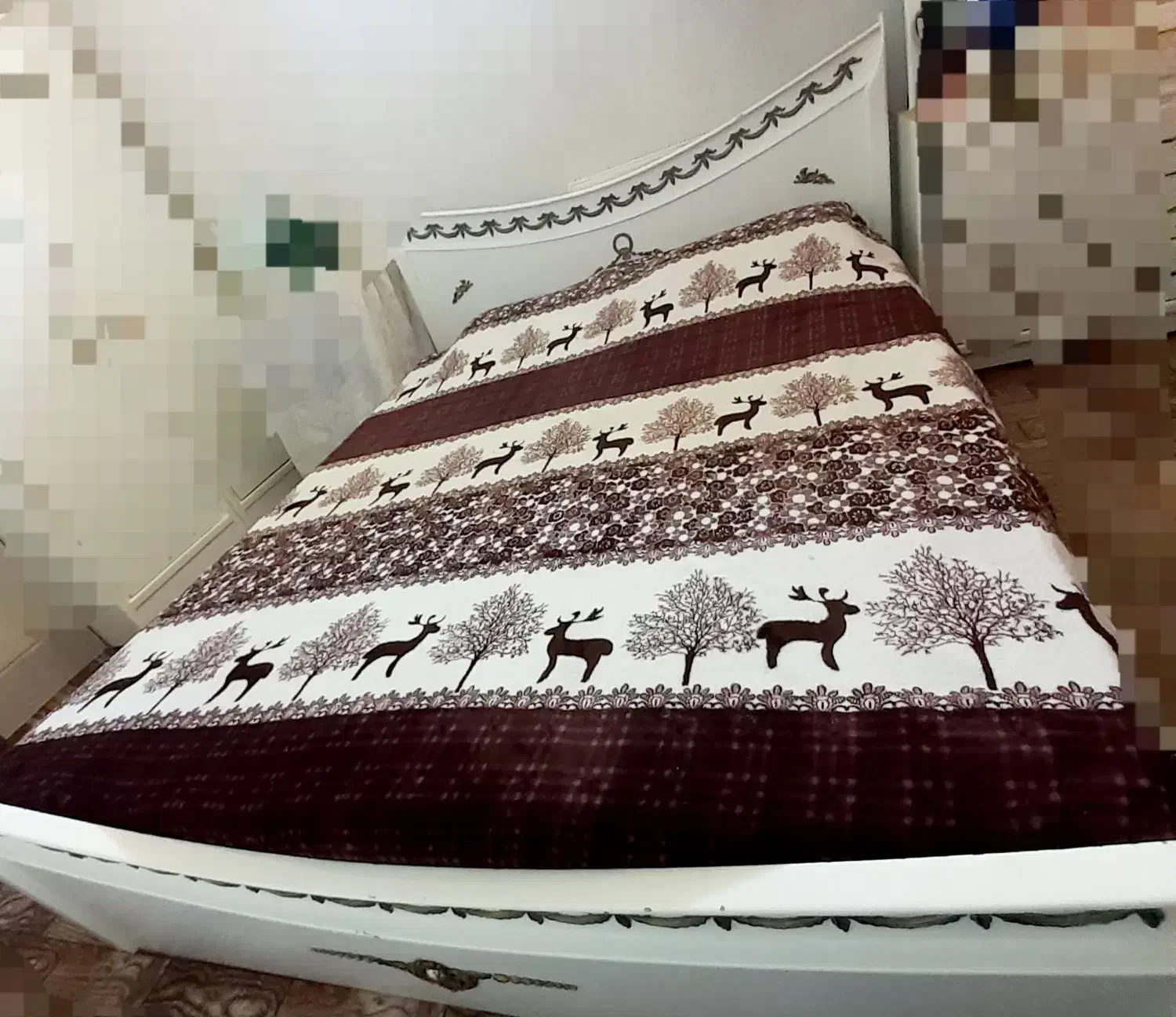 تخت دونفره سفید|تخت و سرویس خواب|شاهینشهر, شهرک مطهری|دیوار