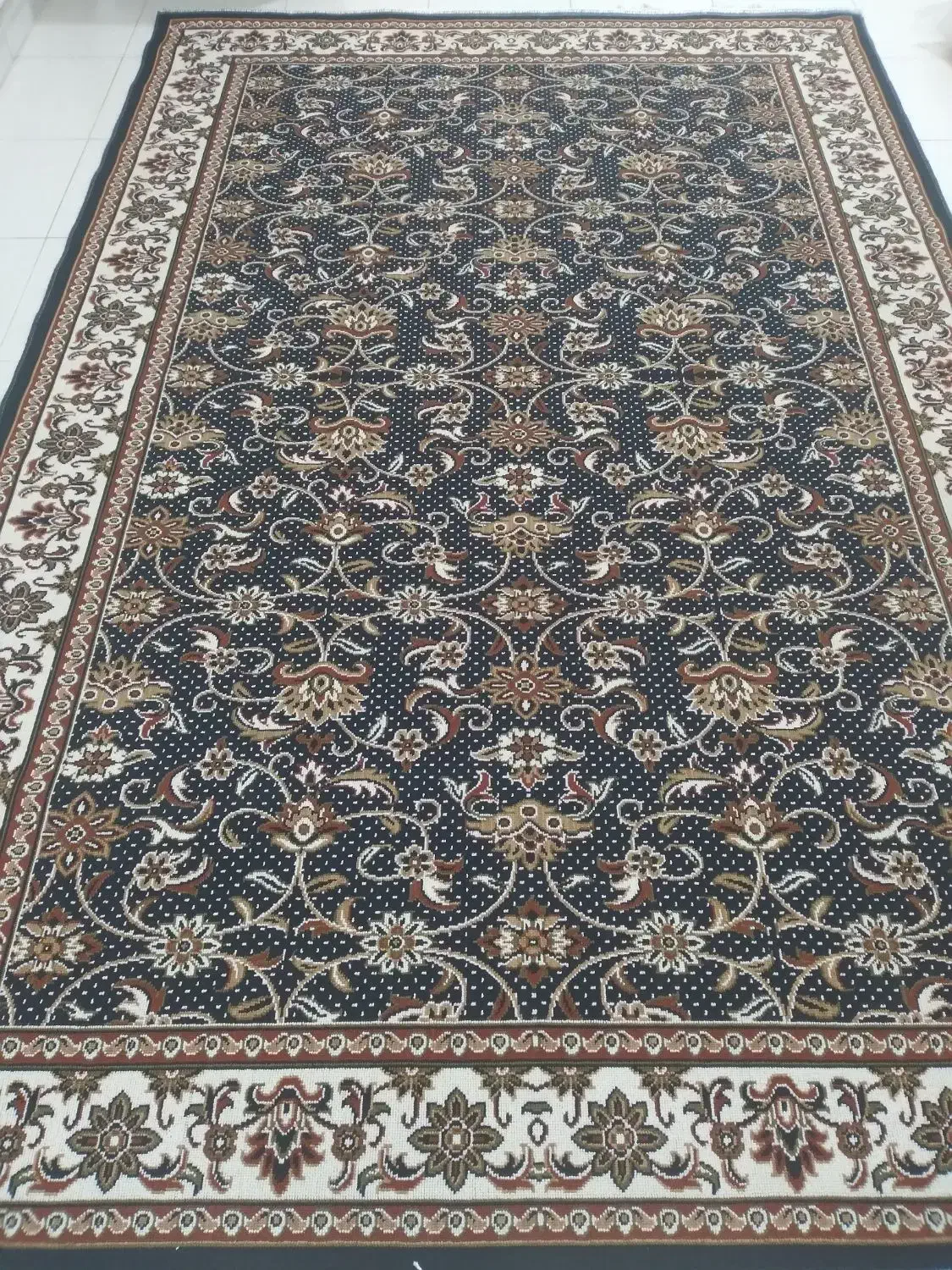 گلیم فرش سورمه ای|گلیم، جاجیم، گبه|کرمانشاه, |دیوار