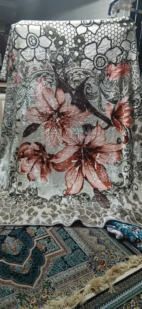 پتو گلبافت دونفره|رختخواب، بالش، پتو|یاسوج, |دیوار