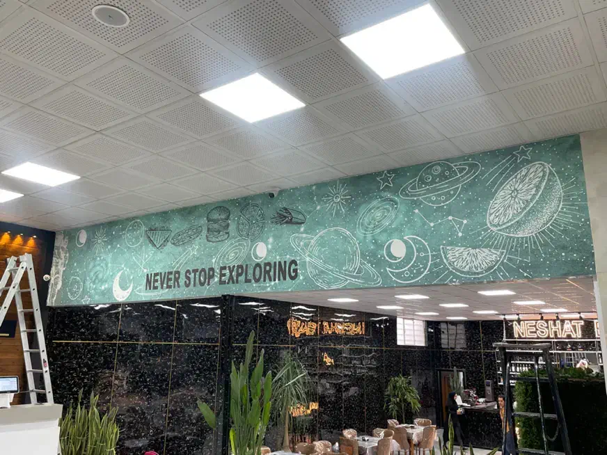 نصب کاغذ دیواری و پوستر /نصب ترموود|خدمات پیشه و مهارت|رفسنجان, |دیوار