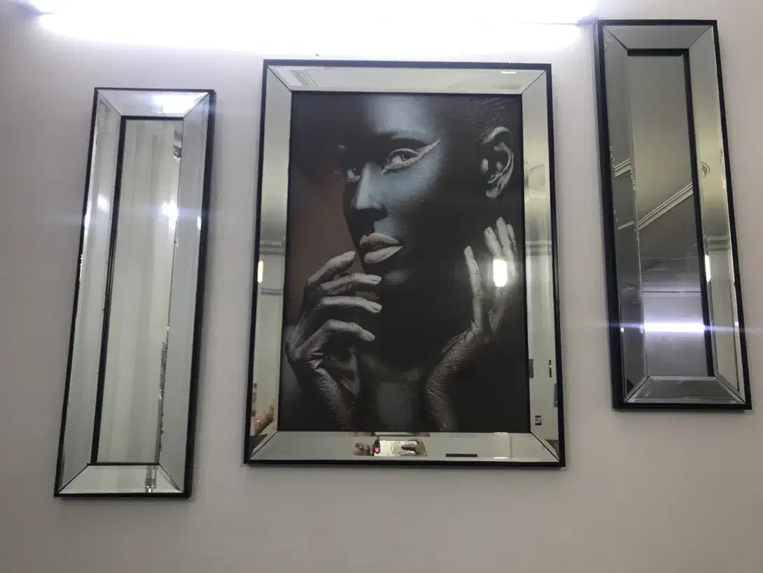 تابلو سه تیکه آیینه کاری|تابلو، نقاشی، عکس|لنگرود, |دیوار