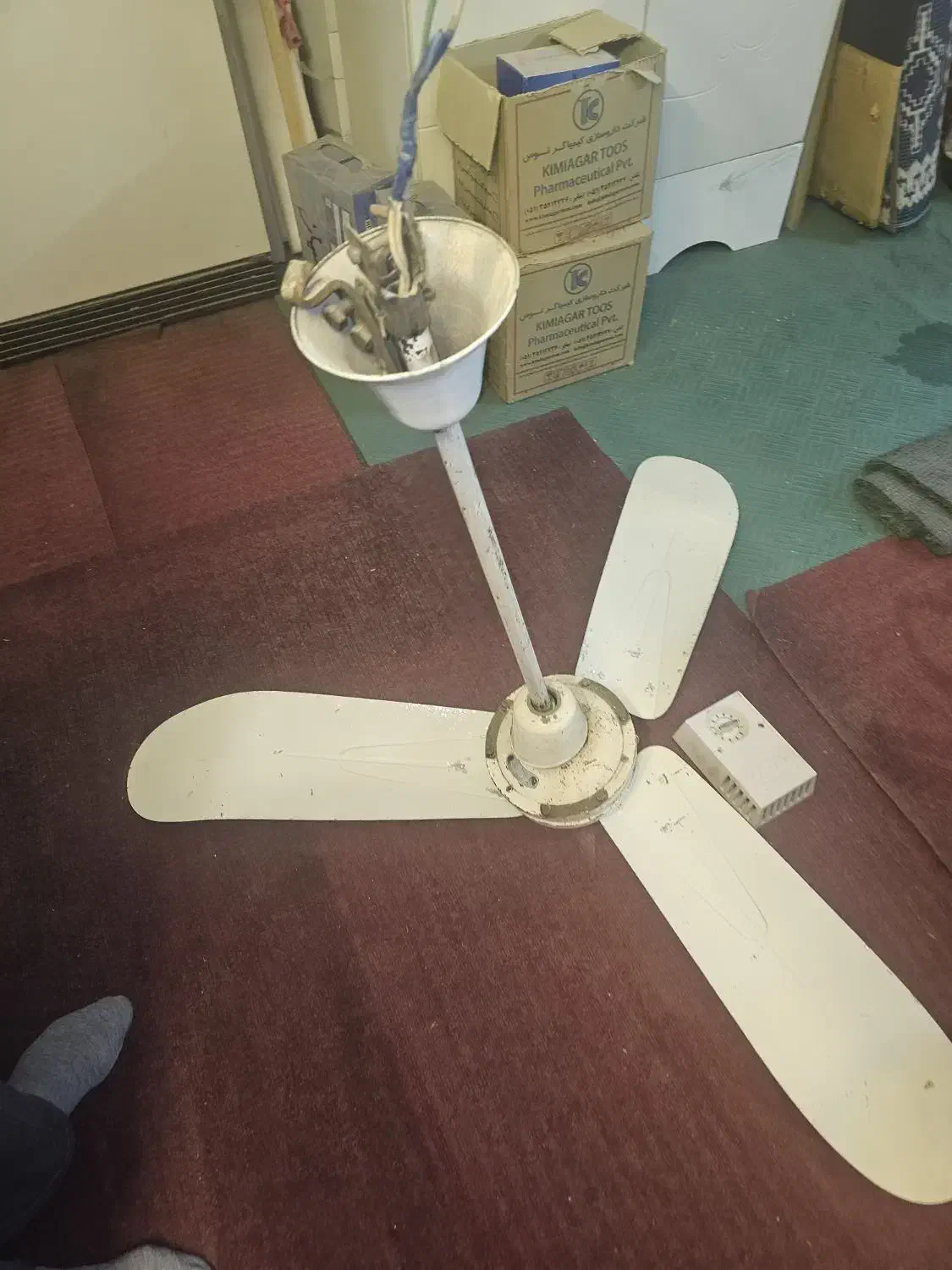 پنکه سقفی|پنکه و تصفیهکنندهٔ هوا|اصفهان, طامه|دیوار